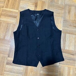 Black Blazer Vest